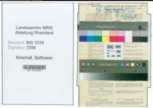 Entnazifizierung Balthasar Kirschall , geb. 01.12.1901 (Postbeamter)