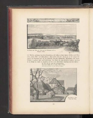 Landschaft auf Alsen mit Blick auf den Alsensund und die Düppeler Höhen. Pfarrhaus zu Guderup auf Alsen.