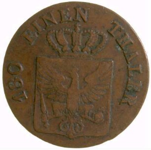 Münze, 2 Pfennig, 1826