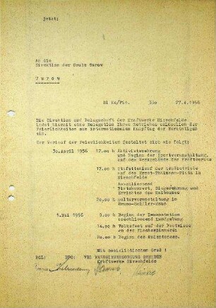 1.2.1 Zusammenarbeit VR Polen: Einladung zur Feierstunde 1.Mai