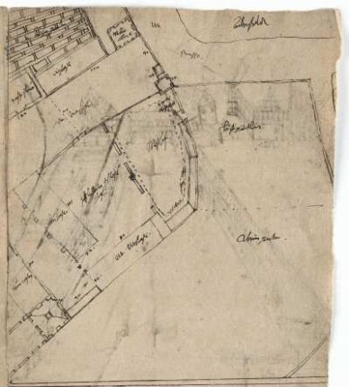 Breitenau, ehem. Kloster, westliche Vorhöfe mit Gärten