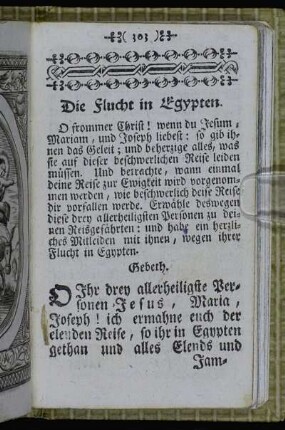Die Flucht in Egypten.