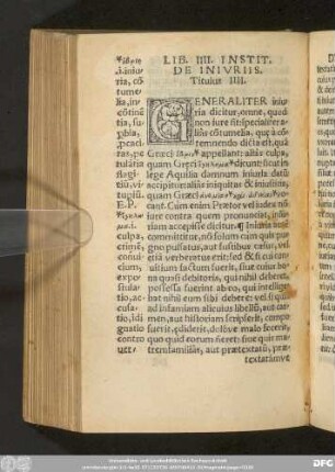 De Iniuriis. Titulus IIII.
