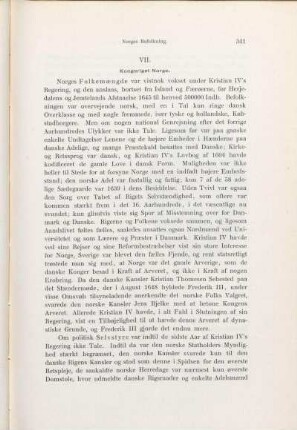 VII. Kongeriget Norge.