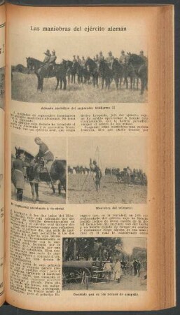 Las maniobras del ejército alemán