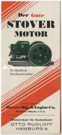 Motoren der Firma Stover Manufacturing und Co. in USA