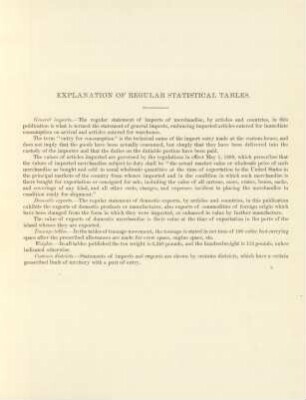 Explanation of regular statistical tables
