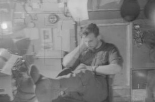 Wordie-Bucht : im Funkraum der Station "Haudegen" (Heinrich Ehrich)