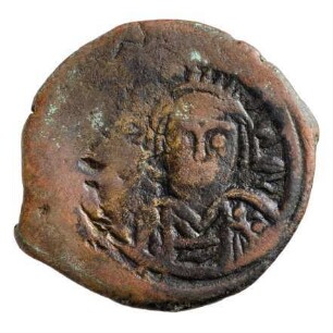 Münze, Halbfollis, 587 / 588
