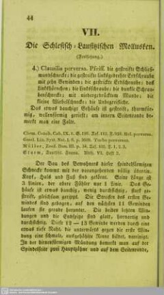 Die Schlesisch-Lausitzischen Mollusken : (Fortsetzung)