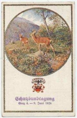 Karte des Vereins "Südmark", mit Sonderstempel
