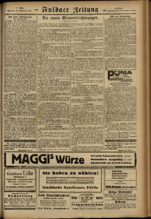 Zweite Ausgabe vom Sonntag, den 30. November 1924.