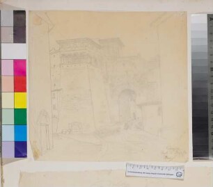 Der Arco Etrusco (di Augusto) der antiken Stadtmauer in Perugia