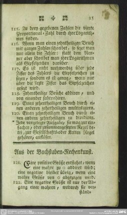 Aus der Buchstaben-Rechenkunst