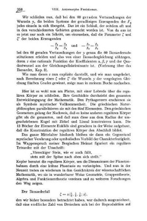 éloge historique über die regulären Körper.