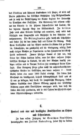 Hundert und vier und dreißigstes Sendschreiben an Lehrer und Lehrerinnen