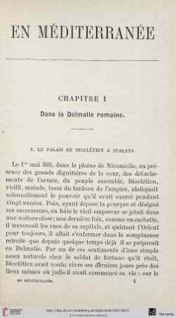 Chapitre I: Dans la Dalmatie romaine