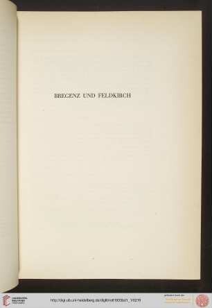 Bregenz und Feldkirch