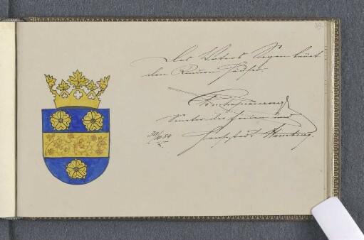 [Stammbucheintrag Charles Ami Chapeaurouge]