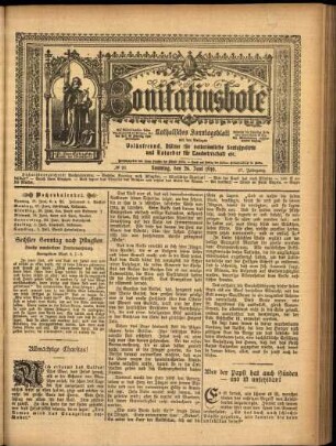 Erste Ausgabe vom Sonntag, den 26. Juni 1910.