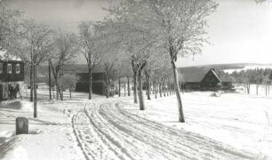 Hermsdorf, Altenberger Straße 7. Blick zum Fremdenheim zum Zollhaus