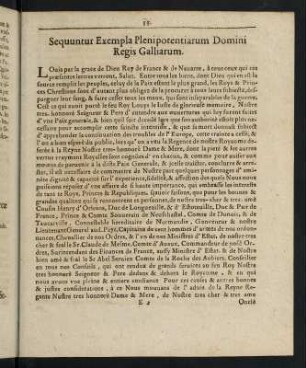 35-38, Sequuntur Exempla Plenipotentiarum Domini Regis Galliarum