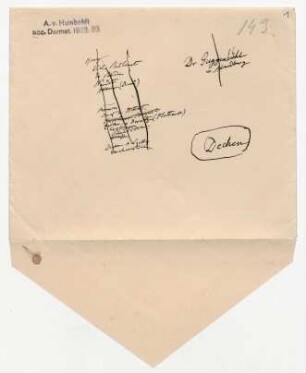Geologische Notizen mit dem Titel "Neuestes März 1856"