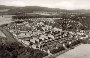Luftbild: Blick auf die Siedlung "Im Langen Feld". Detmold