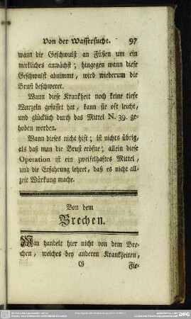 Von dem Brechen