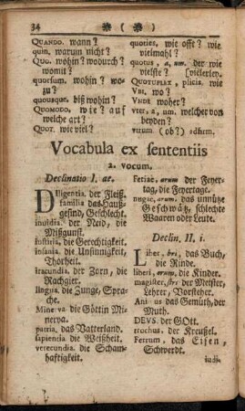 Vocabula ex sententiis 2. vocum. - Vocabula ex sententiis 3. vocum.