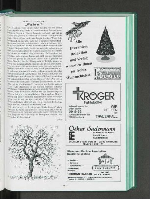 Ein Baum zum Christfest "Wer ist es?"