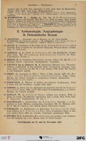 2. Archaeologie, Aegyptologie & Orientalische Kunst (Nr. 37-52)