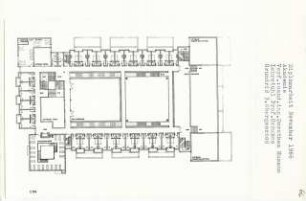 Akademie, Berlin-Charlottenburg (Diplomarbeit bei Bernhard Hermkes): Grundriss 3. Obergeschoss