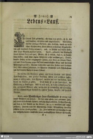 Lebenslauf : Lebens-Lauff