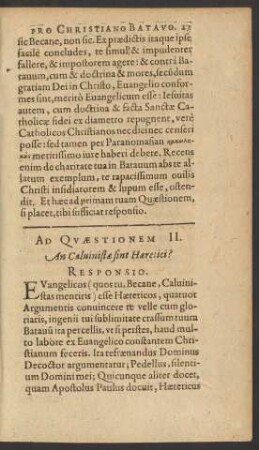 Ad Quaestionem II.