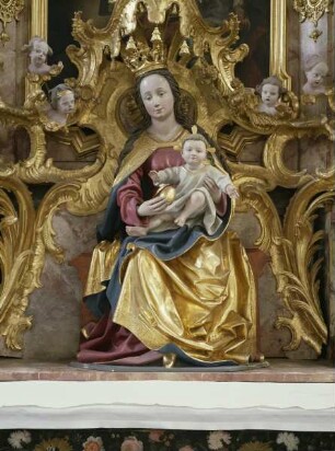 Augustinusaltar — Spätgotische Muttergottes mit Kind
