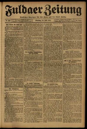 Ausgabe vom Montag, den 25. Juli 1921.