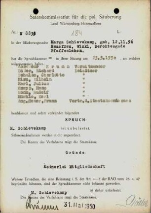 Schievekamp, Marga