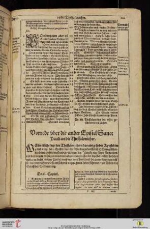 Vorrede vber die ander Epistel Sanct Pauli an die Thessalonicher