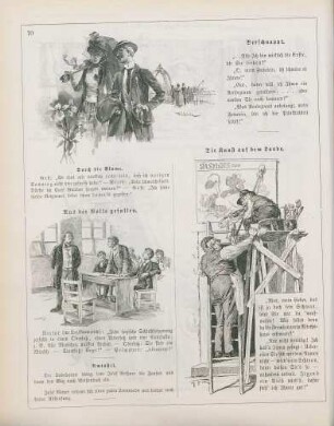 "Verschnappt" "Aus der Rolle gefallen" "Die Kunst auf dem Lande"