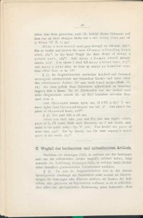 C. Wegfall des bestimmten und unbestimmten Artikels.