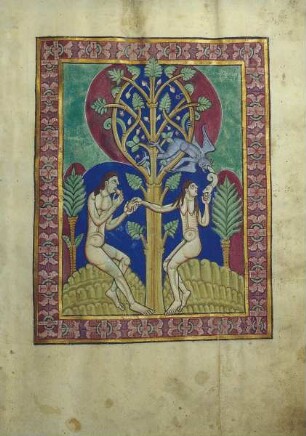 Albani-Psalter & Psalter der Christina von Markyate — S. 17 - Der Sündenfall