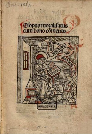 Esopus moralisatus : cum bono comento
