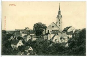 Dohna. Blick auf Dohna