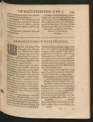 Annotationes In Ecclesiasten.