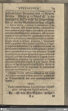 [Verba Neutra regunt Accussativum]