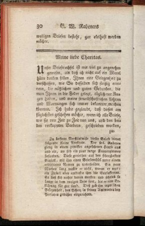 Meine liebe Charitas. - Mein Herr,[...]