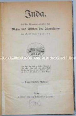 Antisemitische Hetzschrift