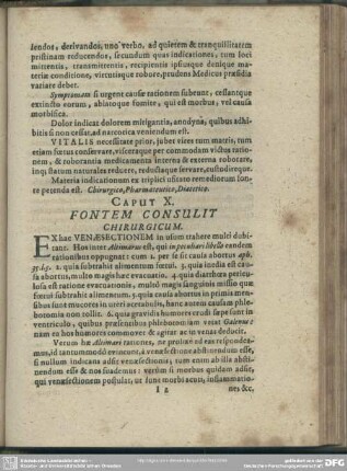 Caput X. Fontem Consulit Chirurgicum