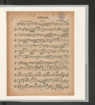 Sonate. Violine.